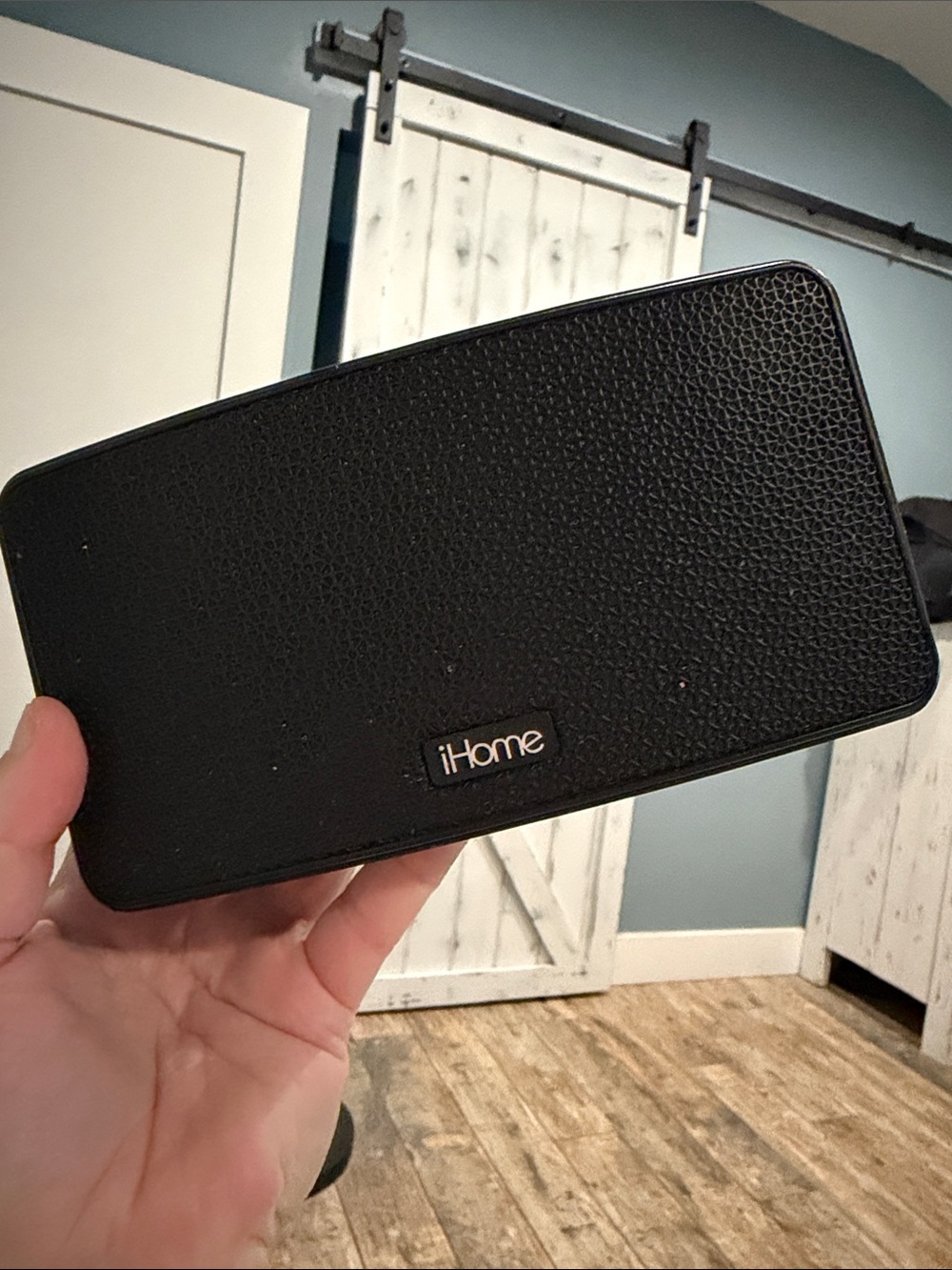 iHome Black Portable Bluetooth Speaker with Textured Finish